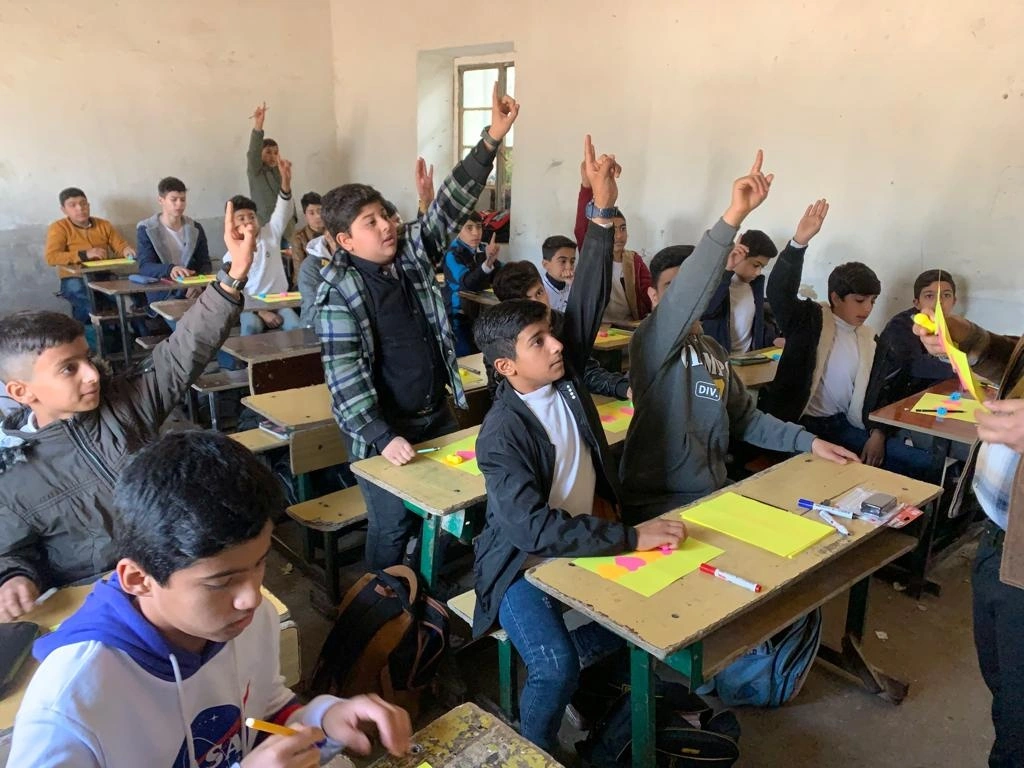 Fibonacci sequence workshop at Al-Yasser School